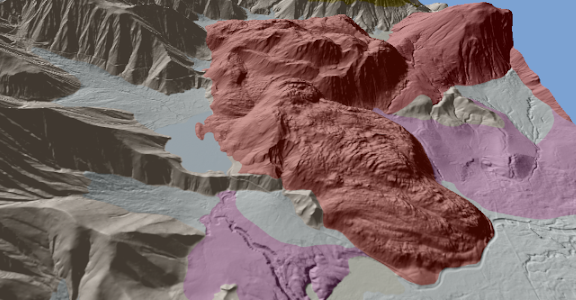 三岳火山の地質