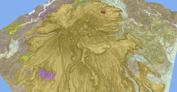 高原火山群の地質