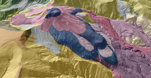 茶臼岳火山とその周辺