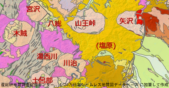 新第三紀後期の地質